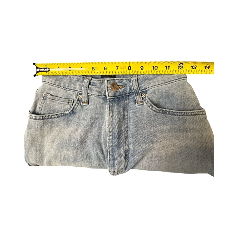 Lee Jeans Womens 27 Light Blue High Rise Skinny Denim Pants Stretch Casual - Picture 5 of 11